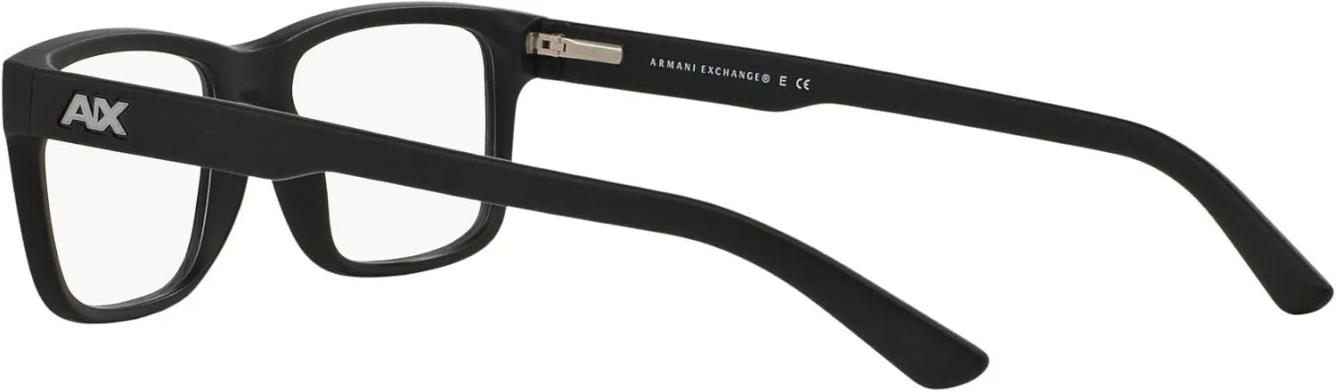 Armani Exchange Men's Ax3016 Square Prescription Eyewear Frames