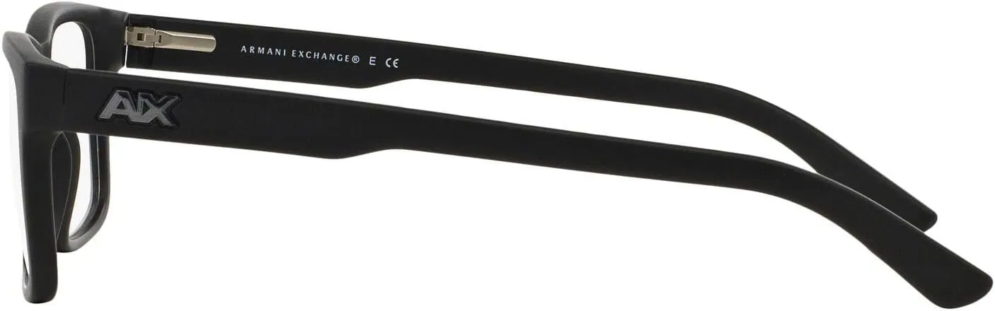 Armani Exchange Men's Ax3016 Square Prescription Eyewear Frames