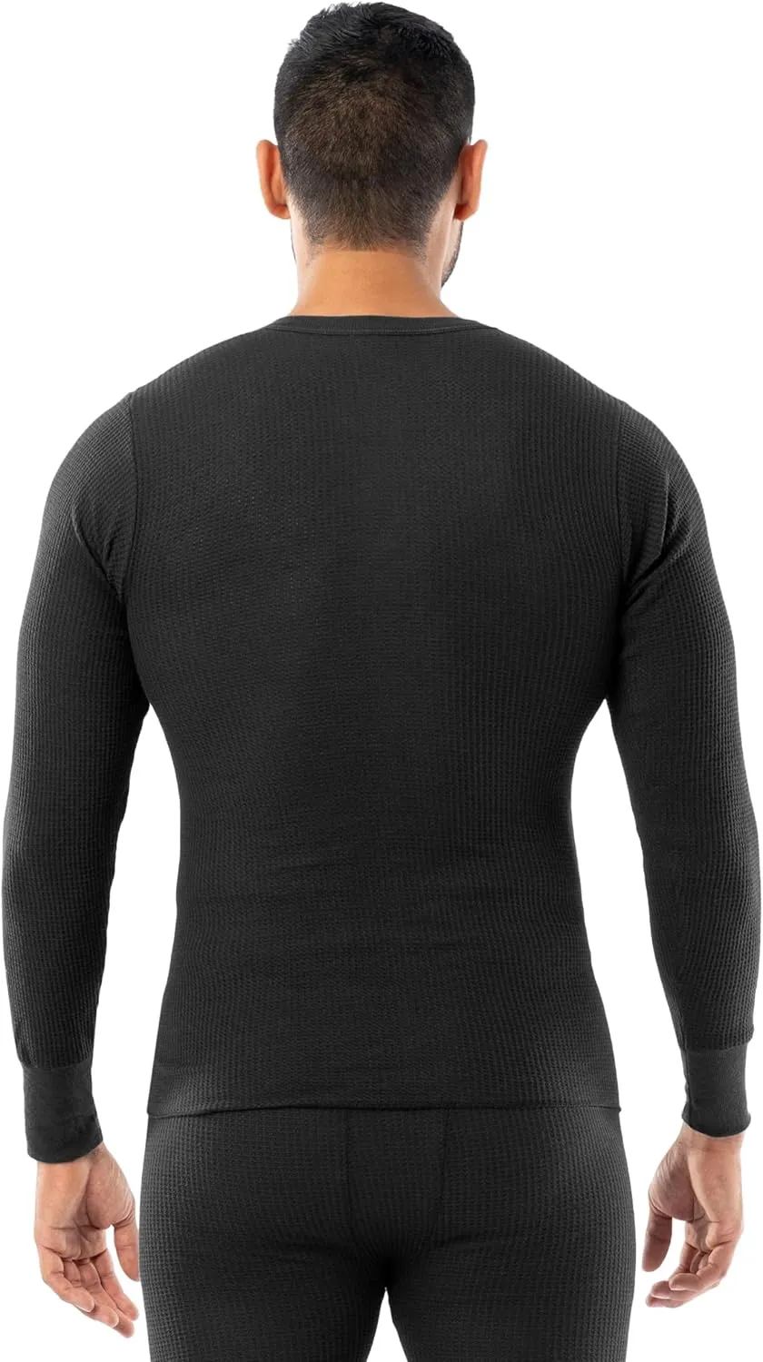 Indera Men's Traditional Waffle Thermal Underwear Long Sleeve Shirt