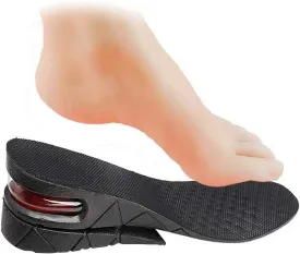 Pimoys Height Increasing Shoe Insole, 3 cm 5cm 7 cm Adjustable 3-Layer Orthotic Air Cushion Heel Insert Increase Insole for Men Women