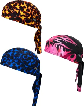 Sweat Wicking Doo Rag Cooling Dew Rag Helmet Liner Large Motorcycle Do Rags Head Wrap Bandana Skull Caps for Men and Women